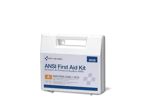 ANSI A2015 OSHA Compliant First Aid Kit - 25-Person Emergency Kit