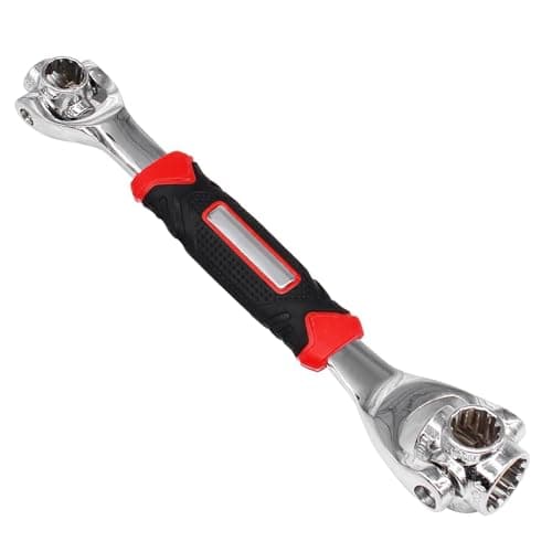 52-in-1 Stainless Steel Wrench with Rotating Head, Universal Tool for Automotive and Home Repairs