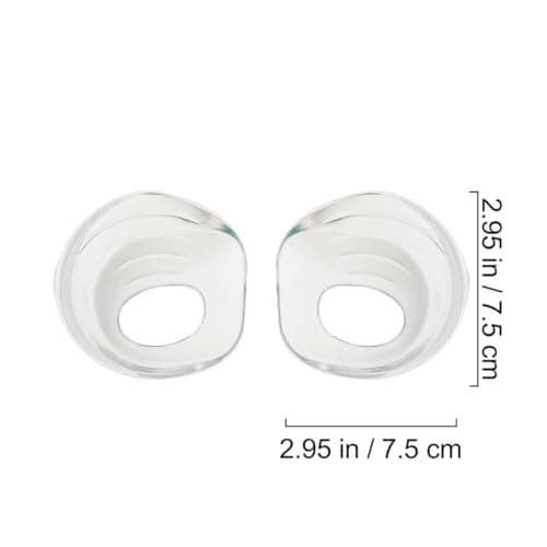 Healifty 2 Pair Silicone Gel Heel Cups - Foot Comfort Pads for Plantar, Heel & Achilles Support