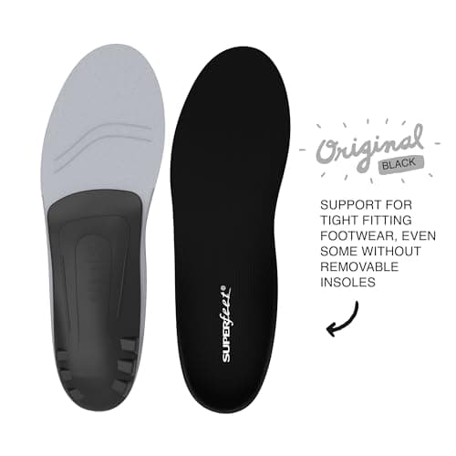 Superfeet Low Arch Insoles - Trim-To-Fit Orthotic Inserts for Men/Women