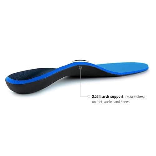 High Arch & Flat Feet Orthotics Inserts for Plantar Fasciitis Relief | Men's 9-9 1/2 | Women's 11-11 1/2