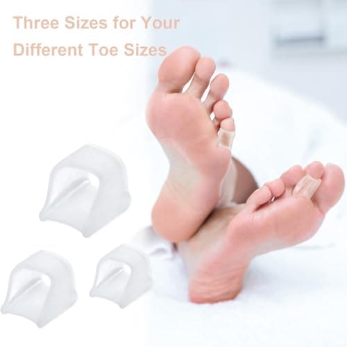Toe Straighteners for Hammer Toes - Gel Separators for Women - 3 Sizes