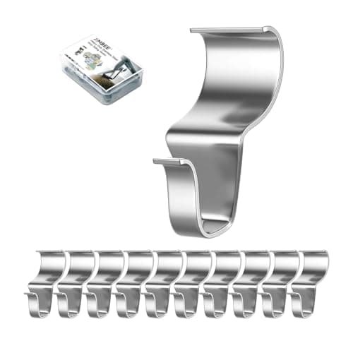 Heavy Duty Stainless Steel Vinyl Siding Hooks for Outdoor Decor (10 Pack)