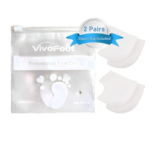 Gel Heel Protectors for Heel Pain Relief - 2 Pairs for Men and Women