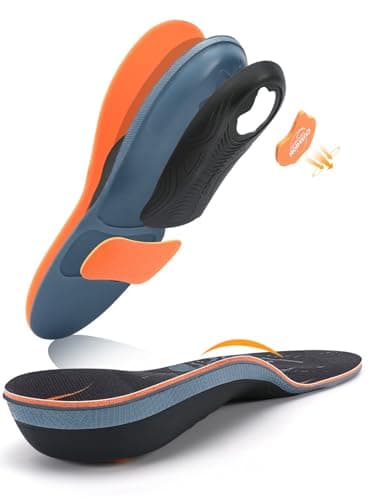 Heavy Duty Arch Support Inserts for Plantar Fasciitis - Foot Pain Relief - 220+ lbs - Men & Women