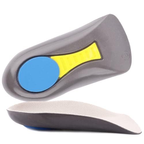 Poron-Made USA Heel Cups for Plantar Fasciitis Pain Relief (Black) — Gray