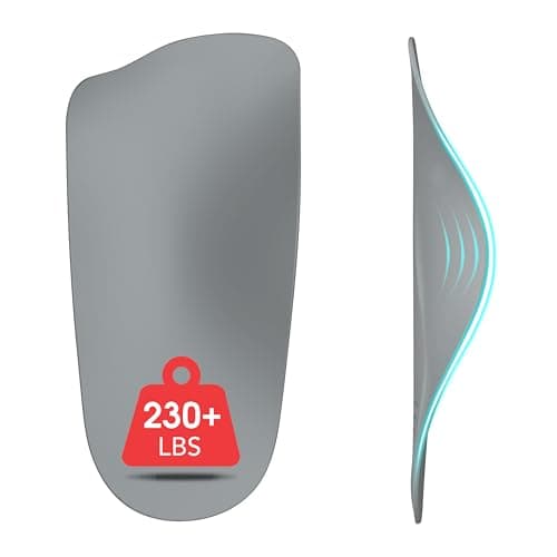 High Arch Support Inserts for Foot Pain Relief — Medium Arch - Grey
