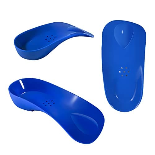 High Arch Inserts for Plantar Fasciitis - Firm Orthotics, Heel Pain Relief — Blue