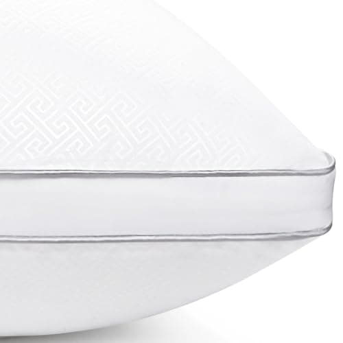 Viewstar King Size Cooling Bed Pillows Set, Hotel Quality for Side, Back, or Stomach Sleepers, White — White