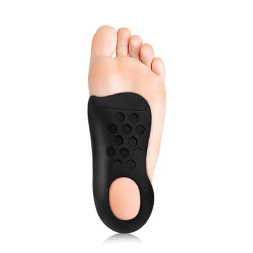High Arch Supports Orthotics Shoe Insoles, Relieve Foot Pain & Over-Pronation(S/M/L)-bkM