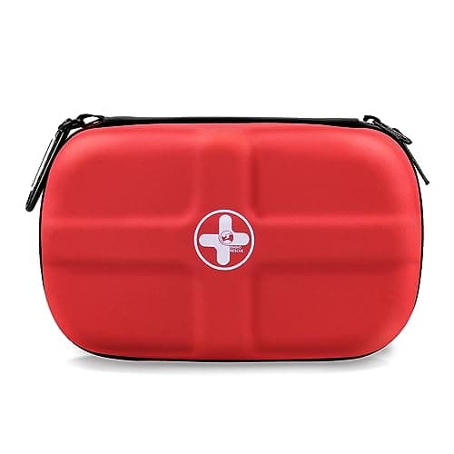 RHINO RESCUE EVA First Aid Kit, Small Waterproof Portable Emergency Hiking Kit (Red) — Red