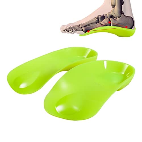 High Arch Inserts for Plantar Fasciitis - Firm Orthotics, Heel Pain Relief — Lemon Green
