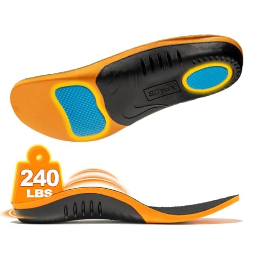 High-Arch Support Orthotic Insoles for Plantar Fasciitis, Knee Pain, and Flat Feet - Cloud Step Comfort Gel Insoles