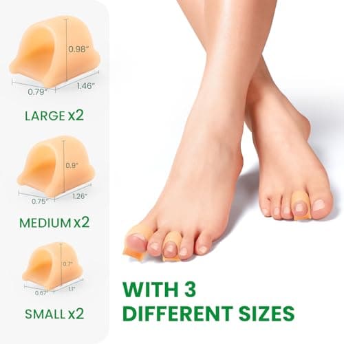 Bukihome Hammer Toe Straightener - 6-Pack Toe Splints for Men and Women