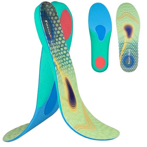 RooRuns Plantar Fasciitis Arch Support Insoles, Pain Relief for Flat Feet