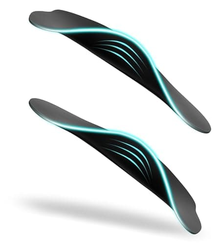 Plantar Fasciitis Relief Arch Support Inserts for High & Flat Feet, Relieve Foot, Hip, Leg, & Knee Pain — High Arch - Black