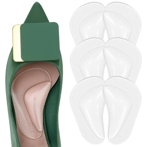 Black Gel Arch Support Insoles for Flat Feet and Plantar Fasciitis — 3pairs-crystal