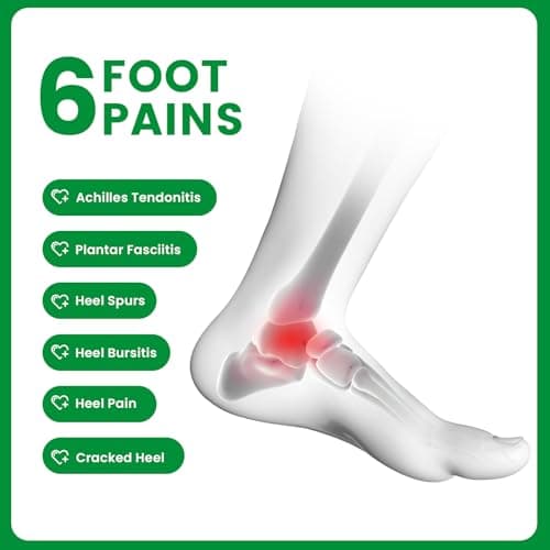 Heel Protectors for Plantar Fasciitis Pain Relief - Bukihome Gel Cups for Men and Women