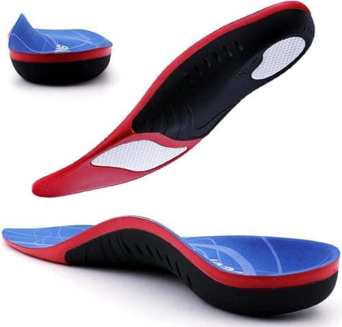 Plantar Fasciitis Insoles for Women and Men - High Arch Support - Foot Pain Relief - Heavy Duty Support