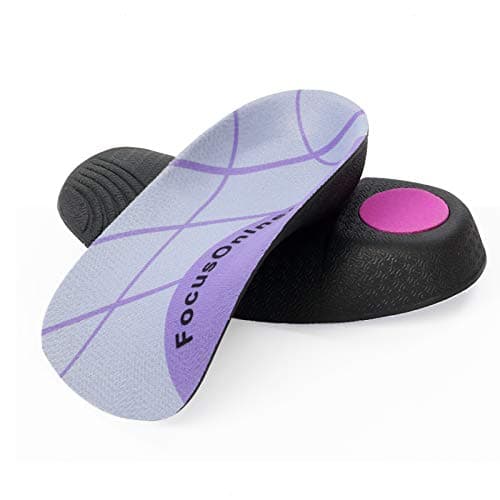Orthotic Insole for Plantar Fasciitis Support - Women and Men, for Flat Feet, Over-Pronation, and Foot Pain — Purple