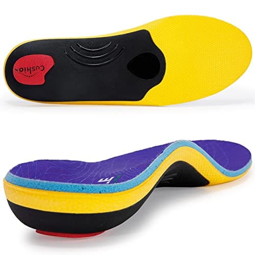 Heavy Duty Orthotic Insoles for Plantar Fasciitis and High Arch Support - Men and Women, 220+ lbs