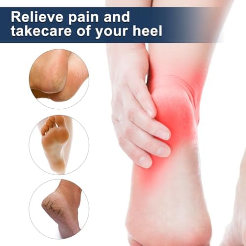Anti-Slip Plantar Fasciitis Heel Protectors - Gel Cushion Pads (Size S)