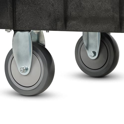 Heavy Duty SIMPLI-MAGIC Rolling Cart with Deep Shelves and Ergonomic Handle