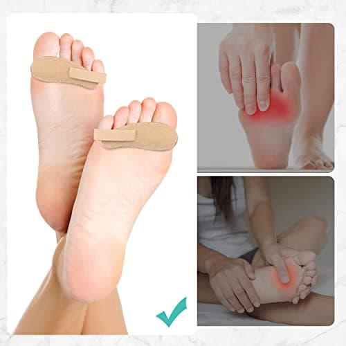 8-Piece Hammer Toe Cushion Set for Relieving Pressure on Calluses and Hammer Toes - Medium Size, Beige Color