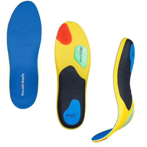 RooRuns Plantar Fasciitis Arch Support Insoles for Flat Feet