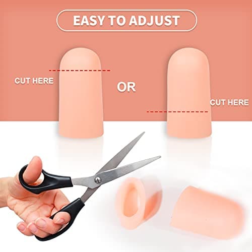 Bukihome Toe Protectors, Silicone Pain Relief for Corns and Blisters (6L+6M+4S)
