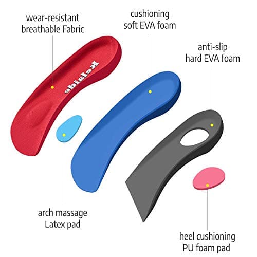 Kadalafil 3/4 Orthotic Inserts for Plantar Fasciitis - Flat Feet Relief Orthotics