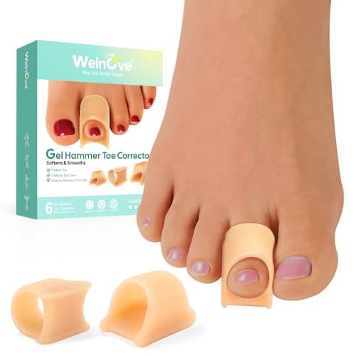 Hammertoe Corrector for Women and Men - Toe Straightener for Curled Toes, Broken Toe, Bunion - 3 Sizes Available — Beige