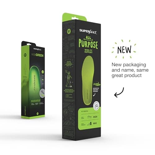 Superfeet Wide-Fit Support Insoles - Trim-to-Fit Arch Support Inserts