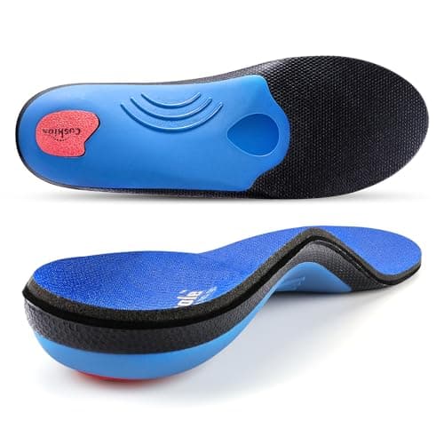 PCSsole Heavy Duty Foot Pain Relief Insoles for Flat Feet, Heel Pain & Pronation Support — Blue
