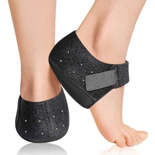 Plantar Fasciitis Heel Cups, Black L Size Relief Protectors — Black, Thicken