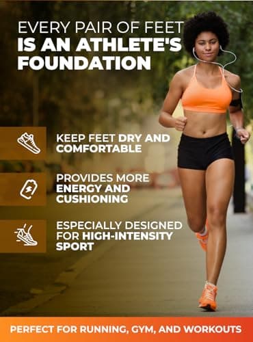 Men's & Women's Running Shoe Insoles - Shock Absorption & Comfort Inserts for Sports like Hiking, Tennis & Basketball
