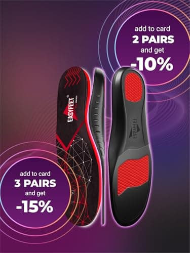 Anti-Fatigue Plantar Fasciitis Shoe Insoles - High Arch Support & Orthotics for Men & Women