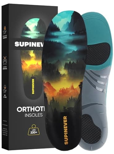 High Arch Support Plantar Fasciitis Insoles for Work Boots and Shoes (XL) — Forest