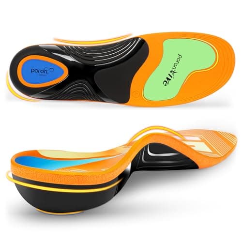 Memory Foam Work Boot Insoles for Standing All Day - XL (Men's 11-12) — Orange