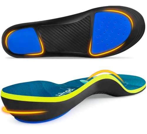Heavy Duty Plantar Fasciitis Insoles, High Arch Support for Flat Feet (250MM)