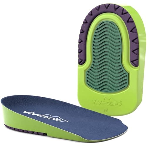 VIVEsole Gel Heel Cups for Pain Relief - Shock Absorbing Pad Inserts for Shoes