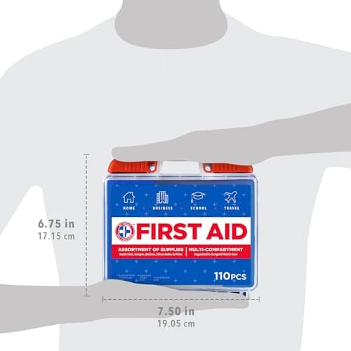 Smart 110 PC First Aid Kit: Clean, Protect, & Heal Minor Injuries
