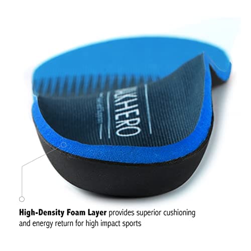 Plantar Fasciitis Foot Insoles for Arch Support and Pain Relief | Mens 5-5 1/2 | Womens 7-7 1/2