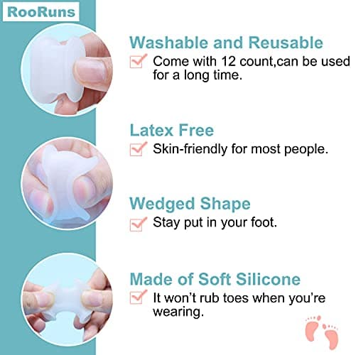 Toe Separators and Bunion Correctors for Women and Men