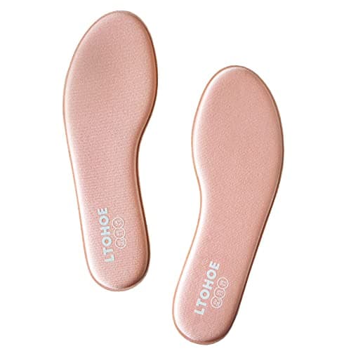 Memory Foam Shoe Insoles for Men's Work, Running & Hiking Boots, US Size 11 — Women Pink-6mm