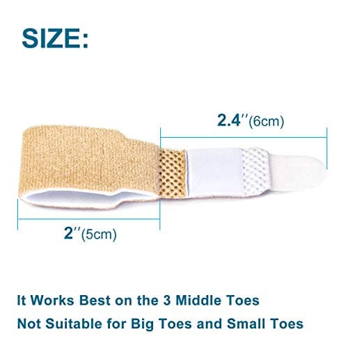 Bukihome Hammer Toe Straighteners, 4 PCS Toe Splints for Bent Toes