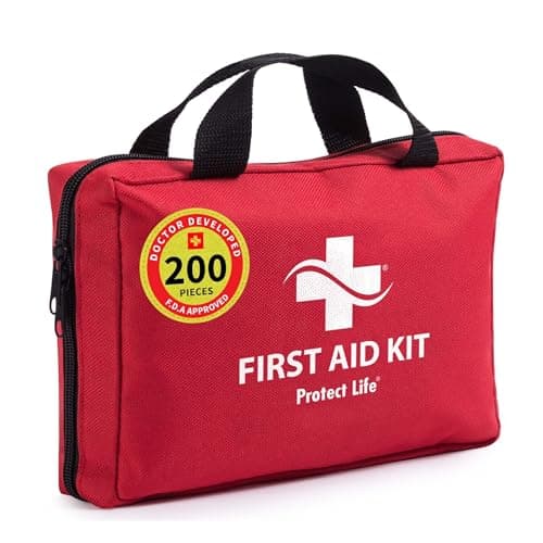 Protect Life Business First Aid Kit for Office, School & Commercial Use - 200 Pieces — 200 Piece (First Aid Kit for Home)