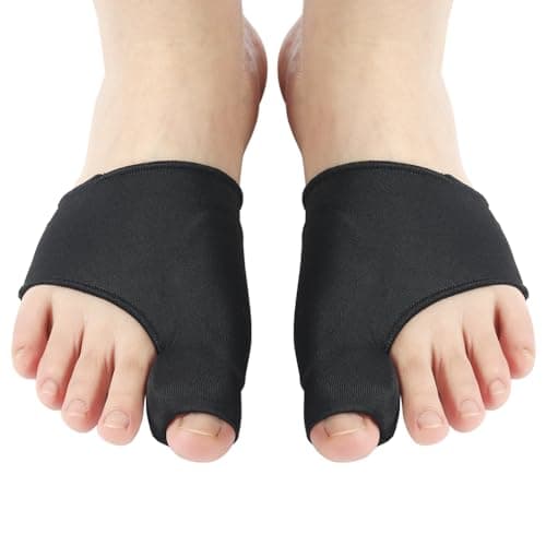 RooRuns Gray Bunion Corrector - 36-38, 2 Pairs — Black
