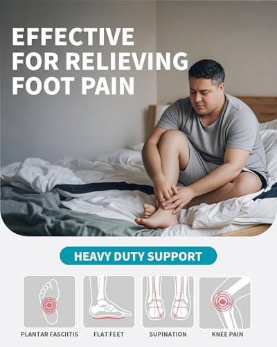 WalkHero Heavy Duty Pain Relief Shoe Inserts, Glacial Blue (Mens 9-9.5 | Womens 11-11.5)