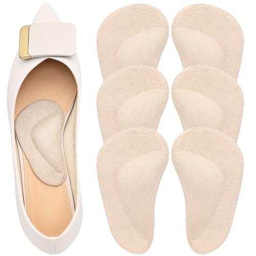 Black Gel Arch Support Insoles for Flat Feet and Plantar Fasciitis — Beige